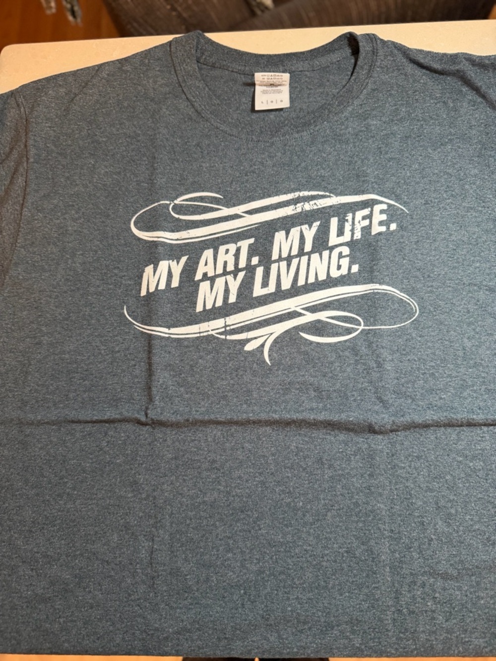 Graphic Tee "My Art. My Life. My Living." - Heather Slate